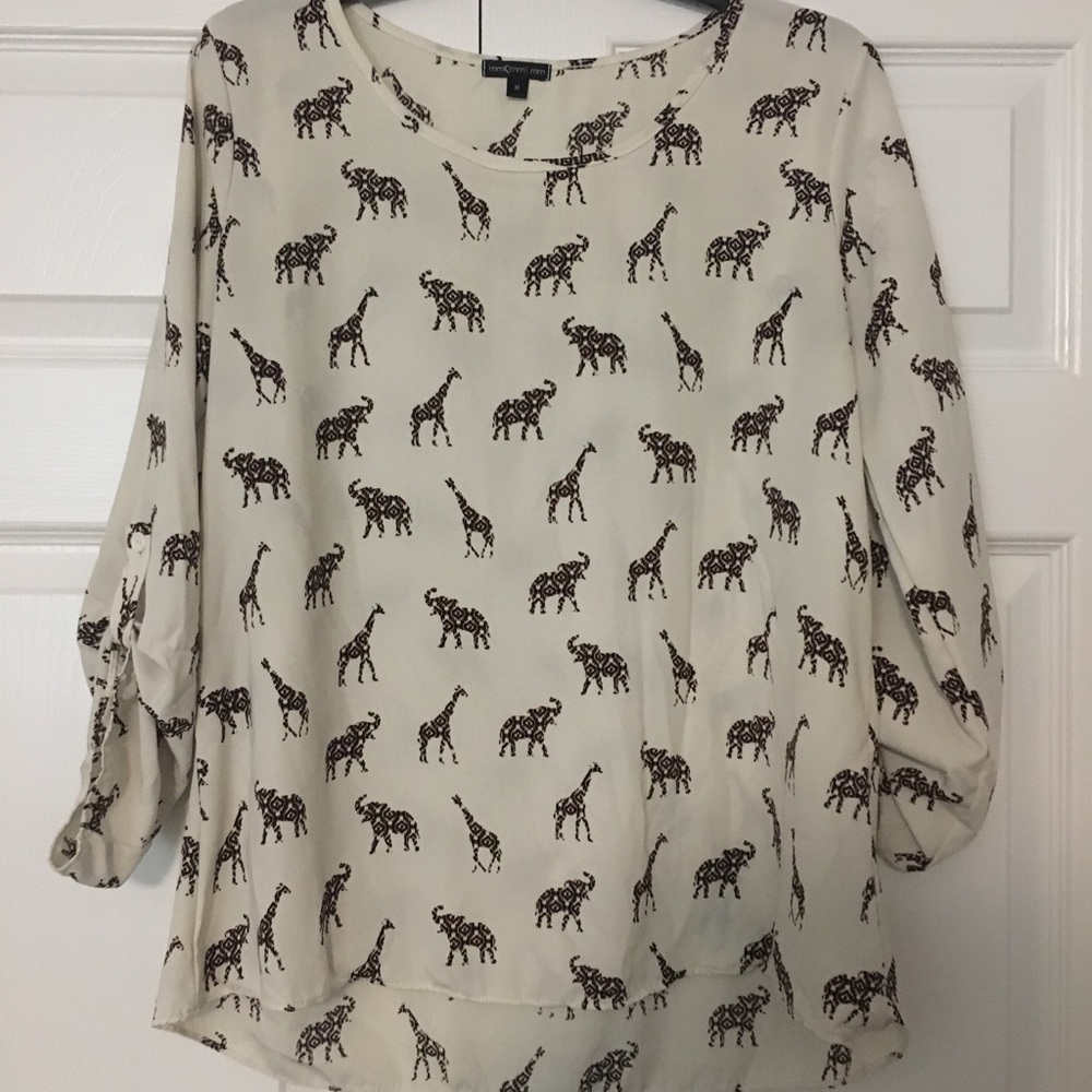 Fun pattern work blouse!